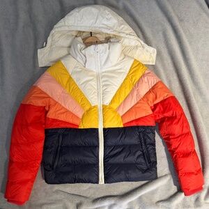 Marine Layer Sunset Down Puffer Jacket NWOT Small